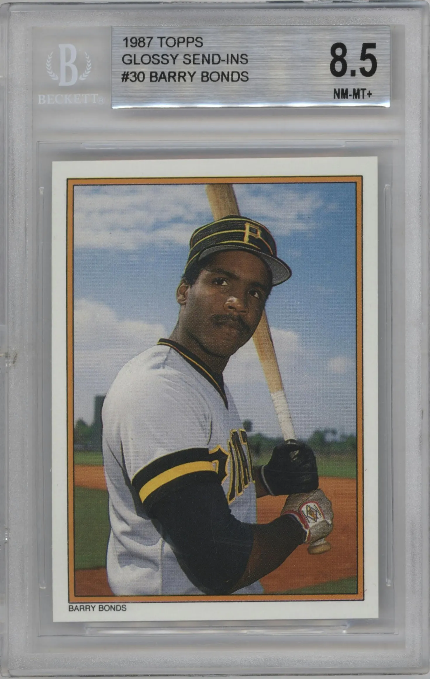 1987 Topps All-Star Glossy Mail-In Barry Bonds #30 BGS 8.5