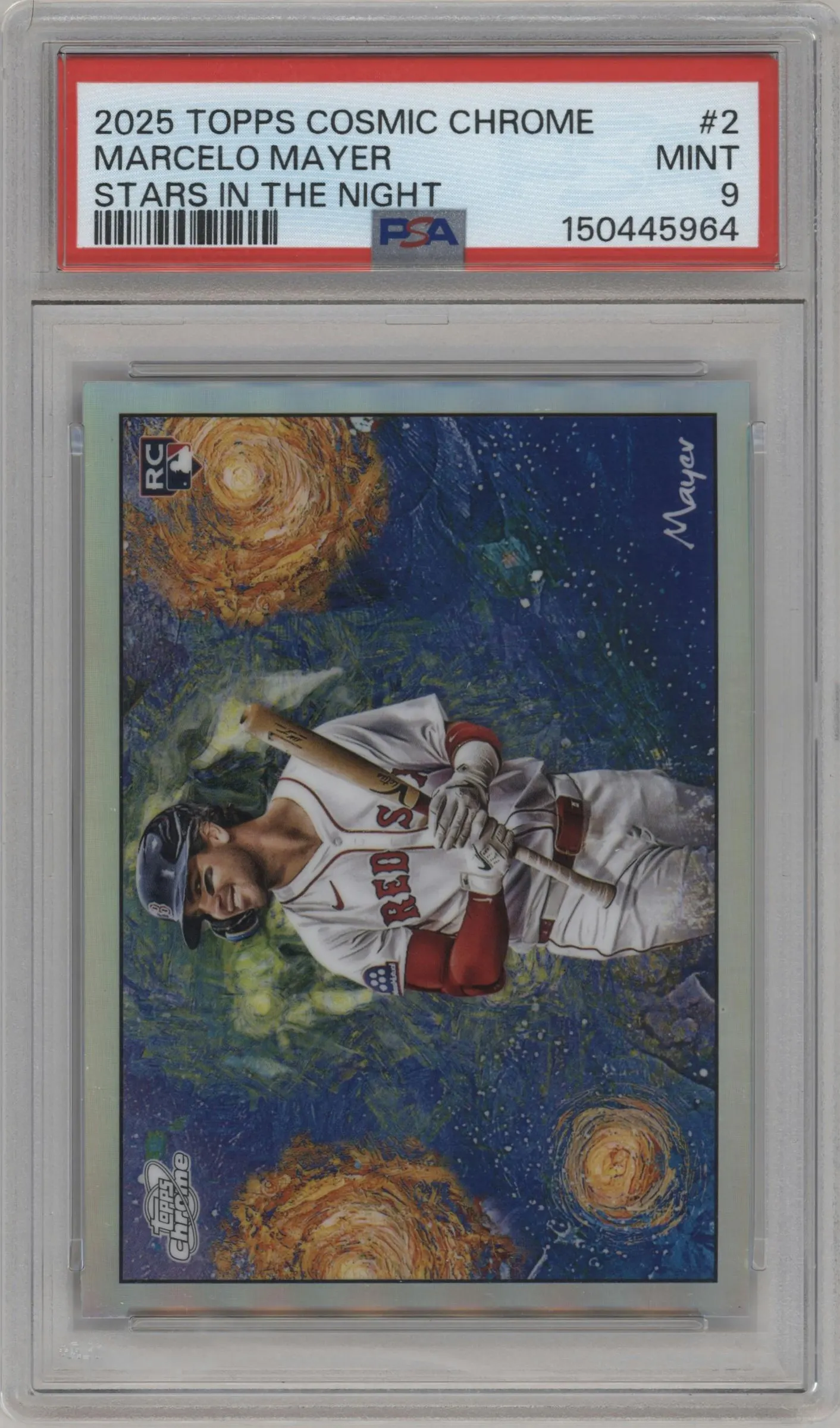 2025 Topps Chrome Cosmic Stars in the Night Marcelo Mayer #STN-2 PSA 9