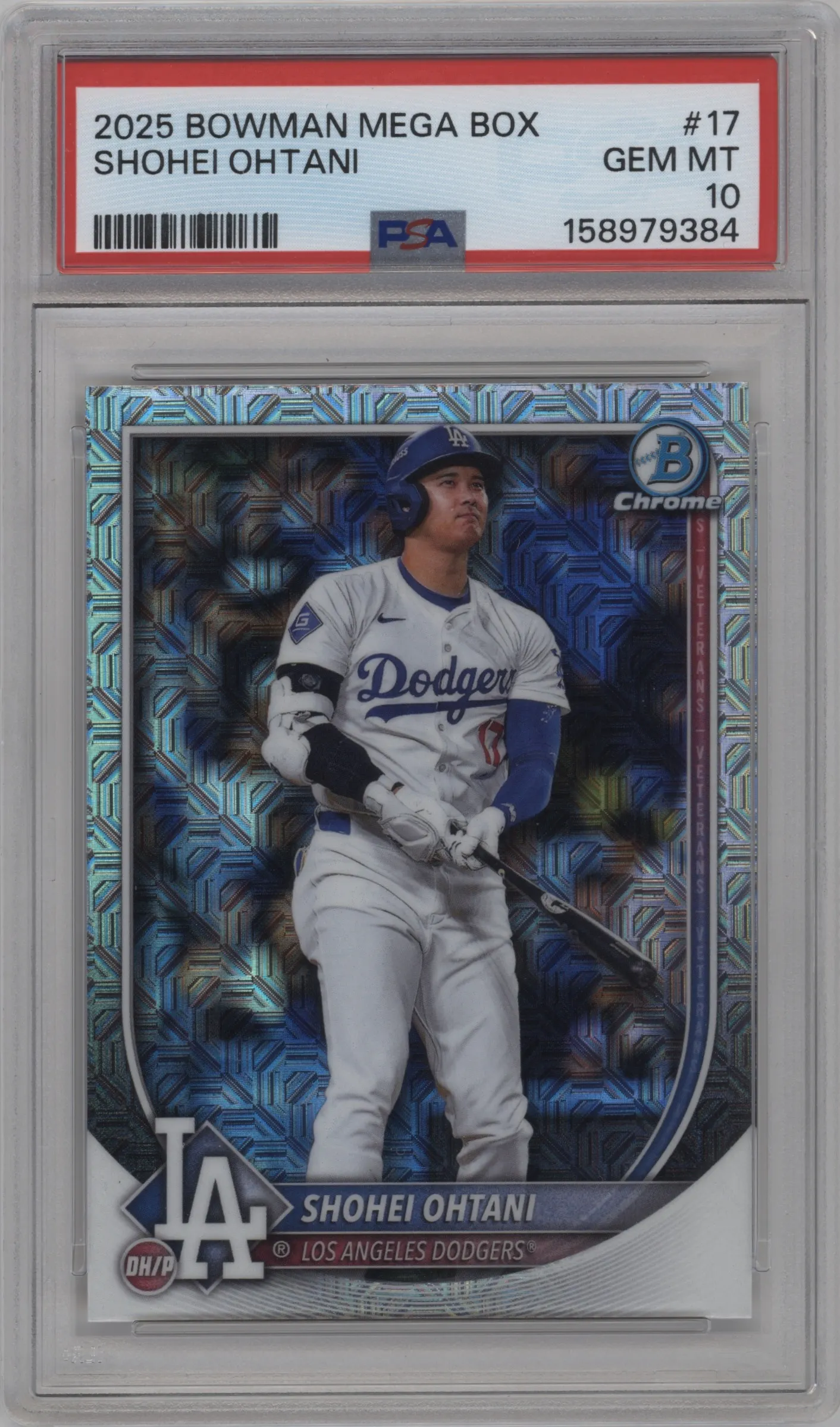 2025 Bowman Mega Box Chrome Shohei Ohtani #17 PSA 10