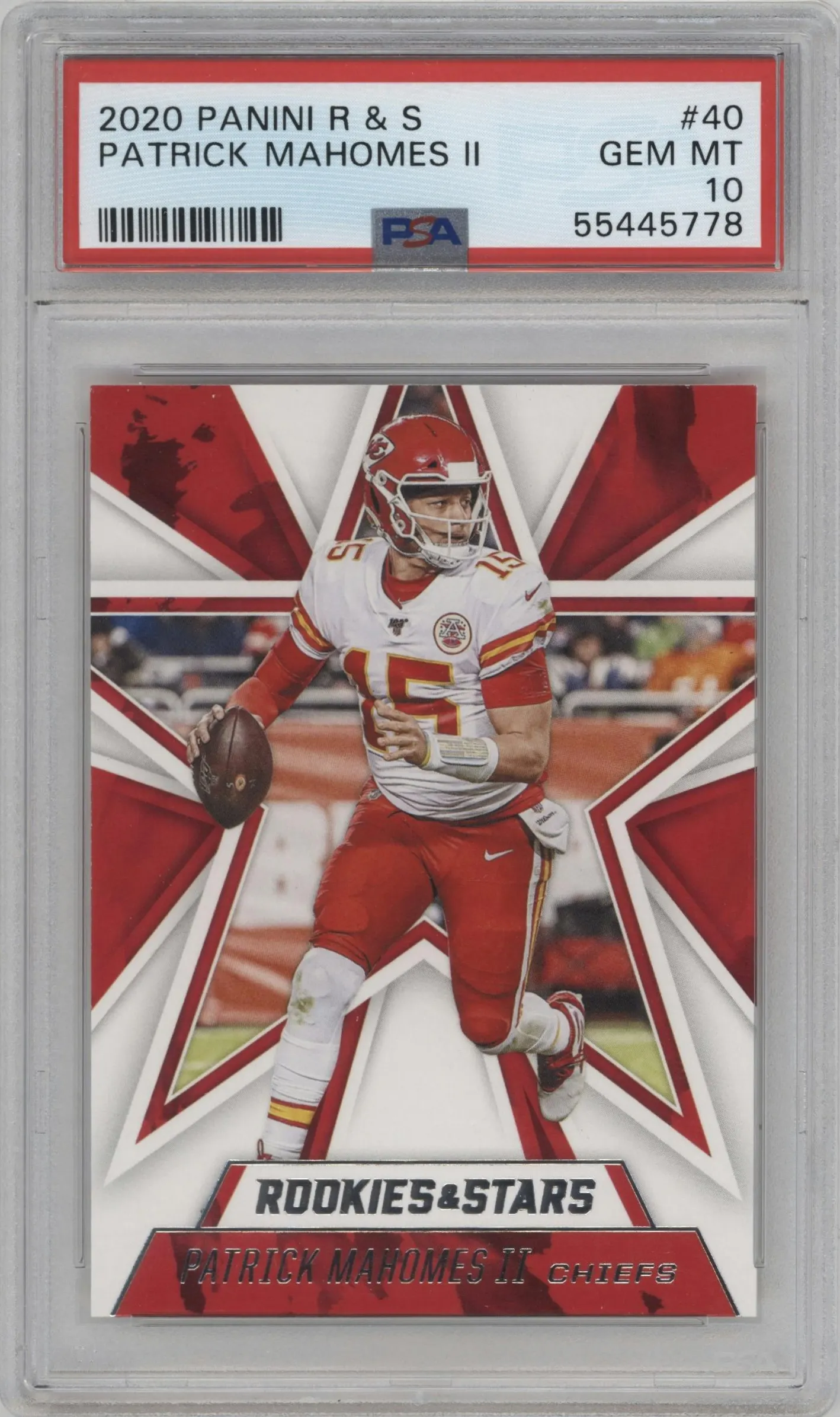 2020 Panini Rookies & Stars Patrick Mahomes II #40 PSA 10