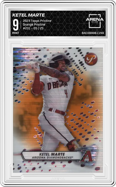 2023 Topps Pristine Ketel Marte Orange Pristine #231 ARENA CLUB 9