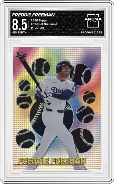 2026 Topps Titans of the Game Freddie Freeman #TOG-29 ARENA CLUB 8.5