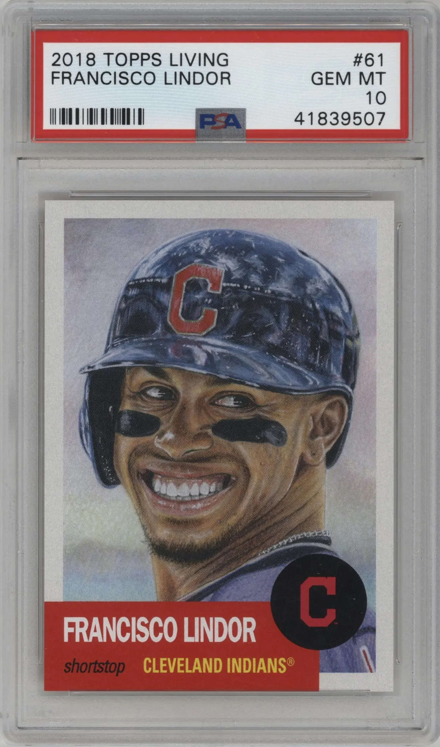 2018 Ultimate Topps Living Set 2018 Francisco Lindor #61 PSA 10