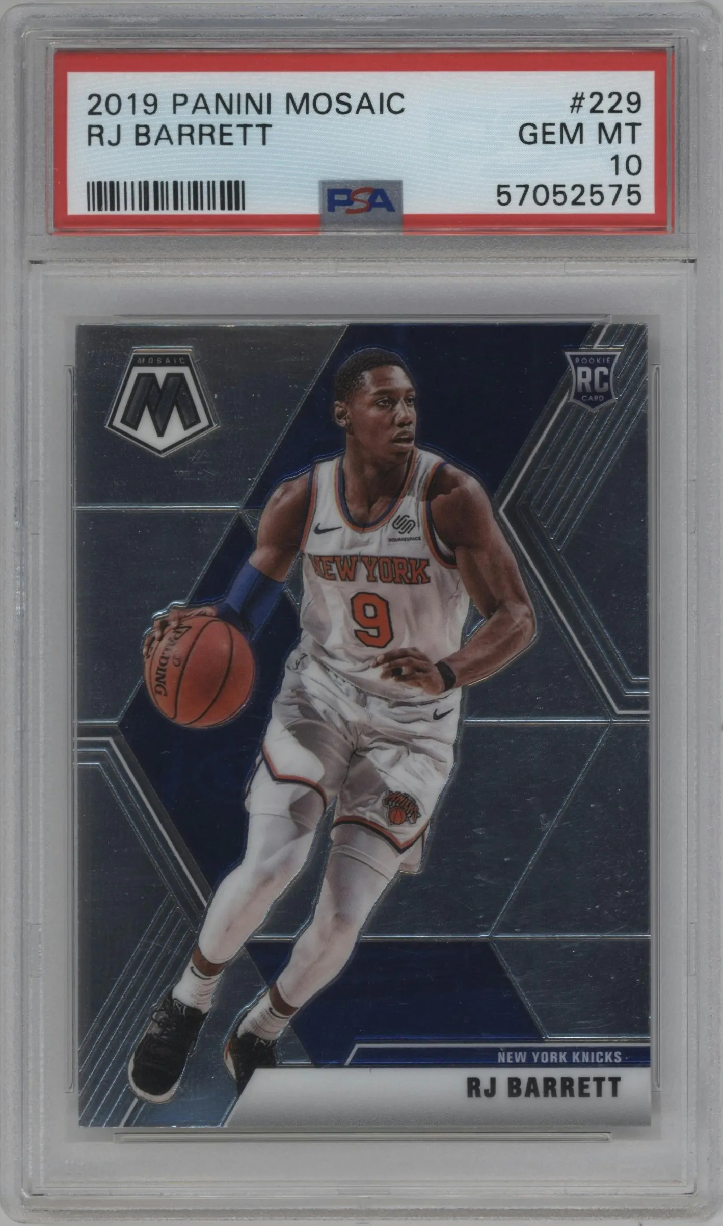 2019 Panini Mosaic RJ Barrett #229 PSA 10