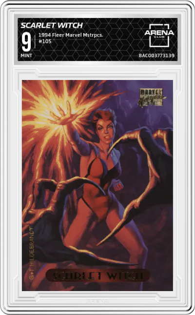 1994 Fleer Marvel Masterpieces Scarlet Witch ARENA CLUB 9