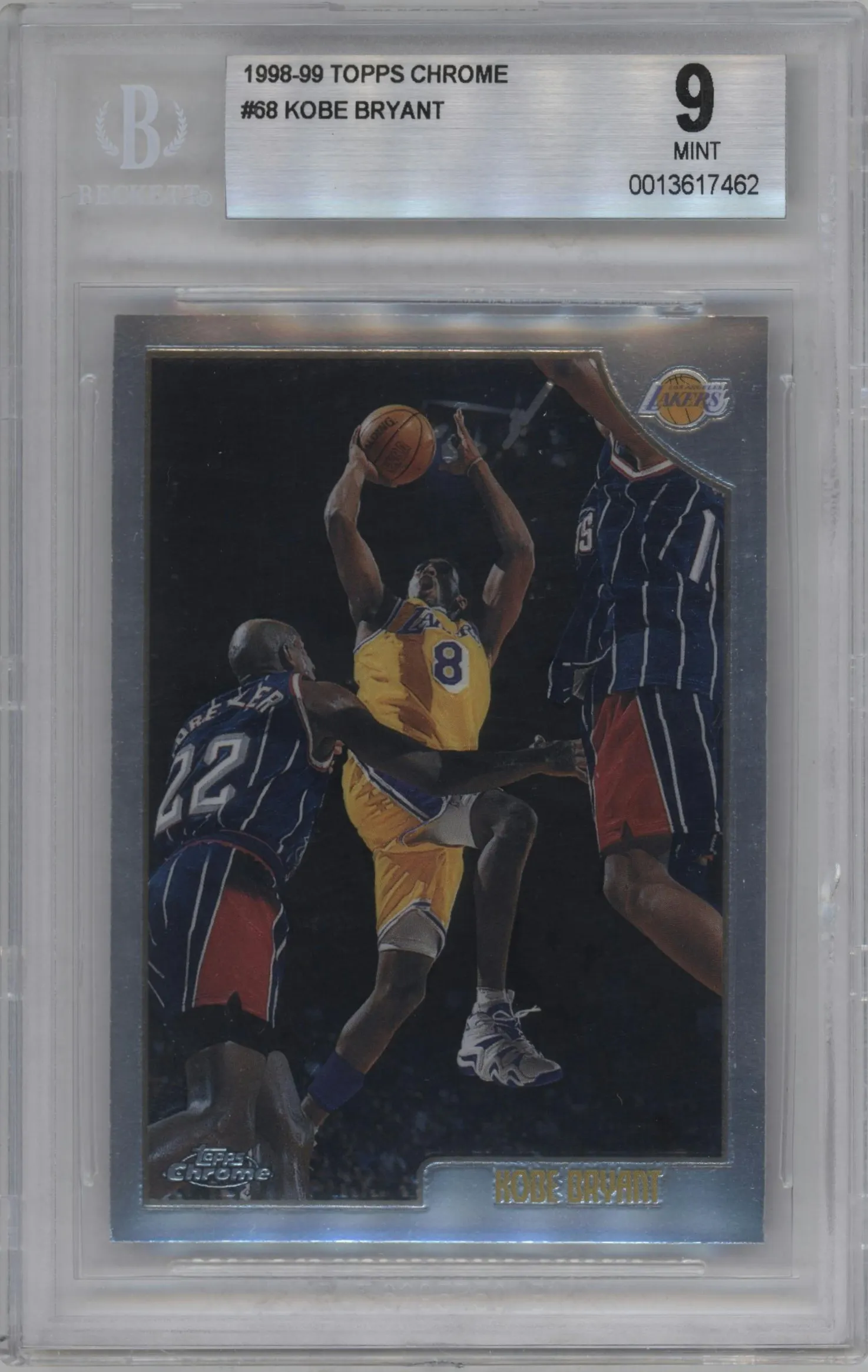 1998 Topps Chrome Kobe Bryant #68 BGS 9