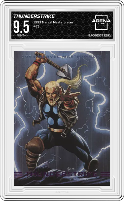 1993 SkyBox Marvel Masterpieces Thunderstrike #73 ARENA CLUB 9.5