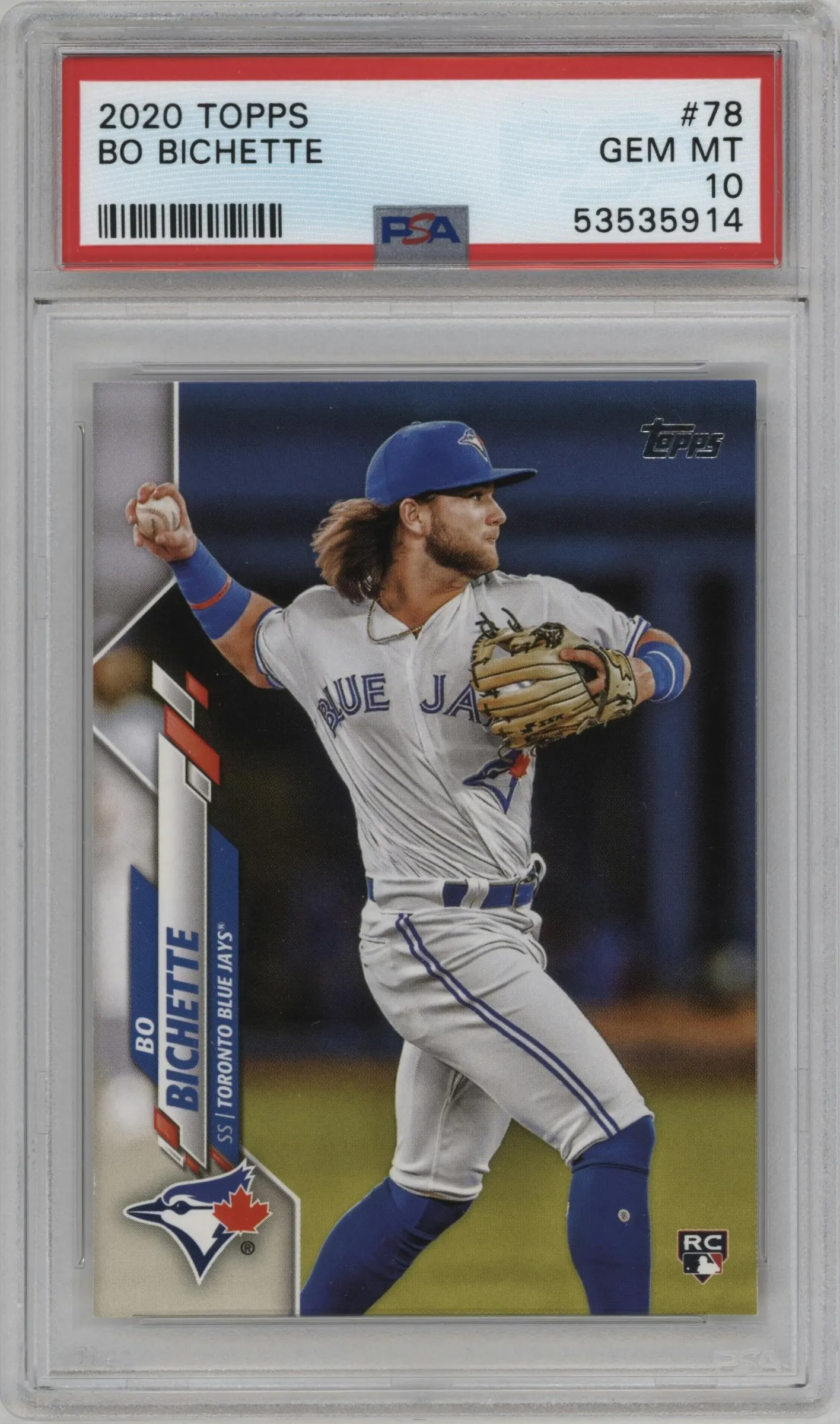 2020 Topps Series 1 Bo Bichette PSA 10