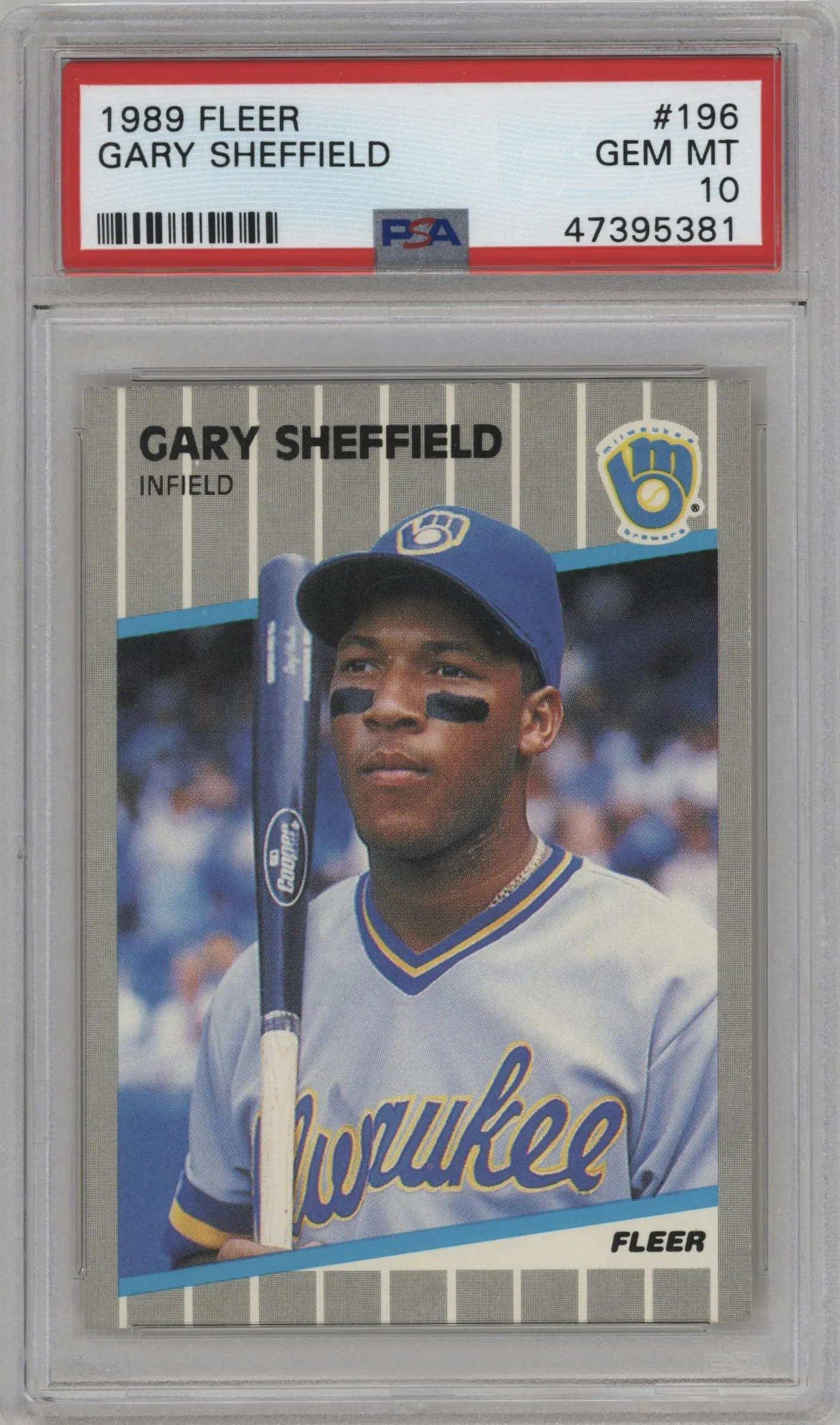 1989 Fleer Gary Sheffield #196 PSA 10