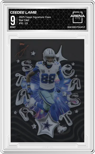 2025 Topps Signature Class Star Cast CeeDee Lamb #SC-19 ARENA CLUB 9