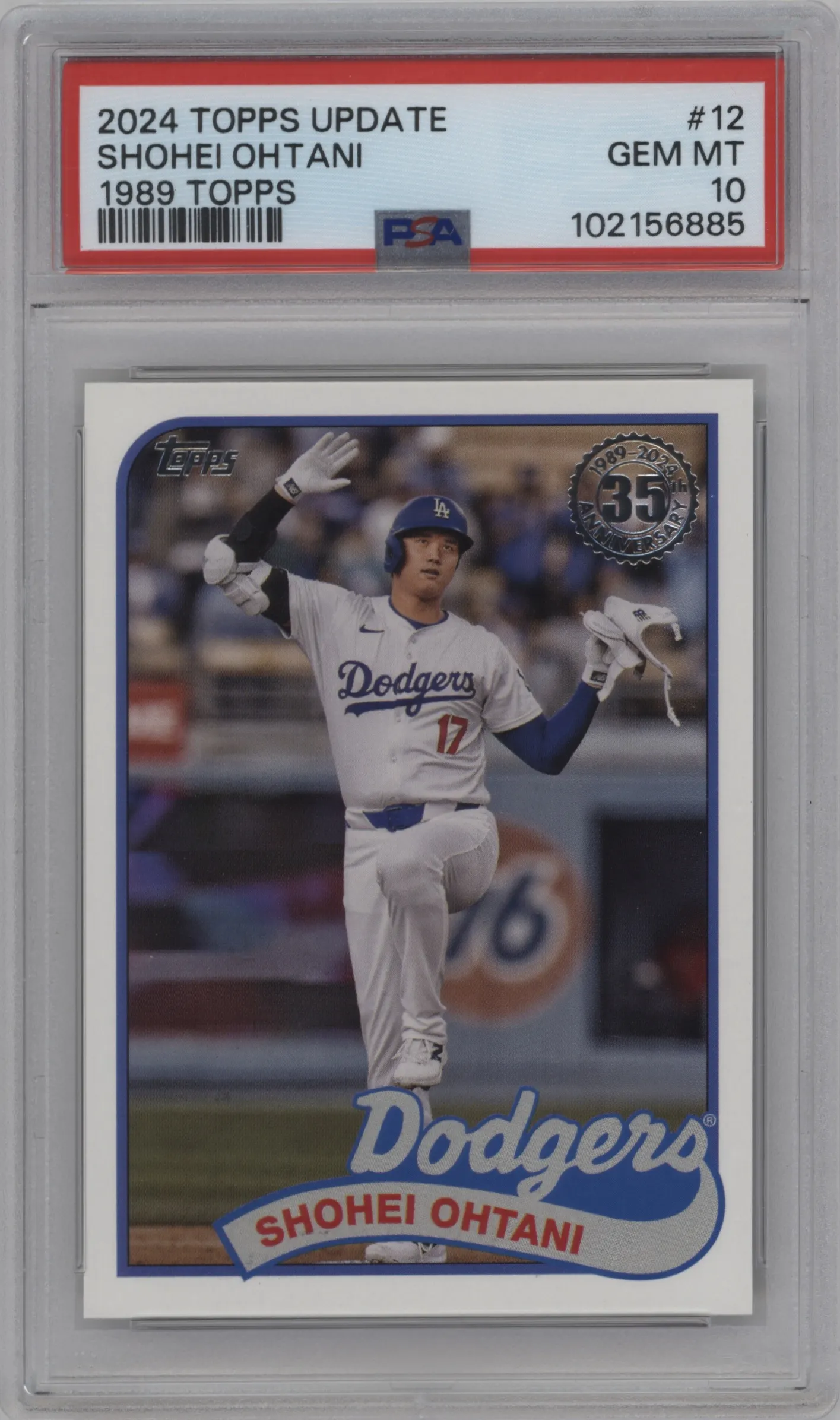 2024 Topps Update '89 35th Anniv. Shohei Ohtani PSA 10