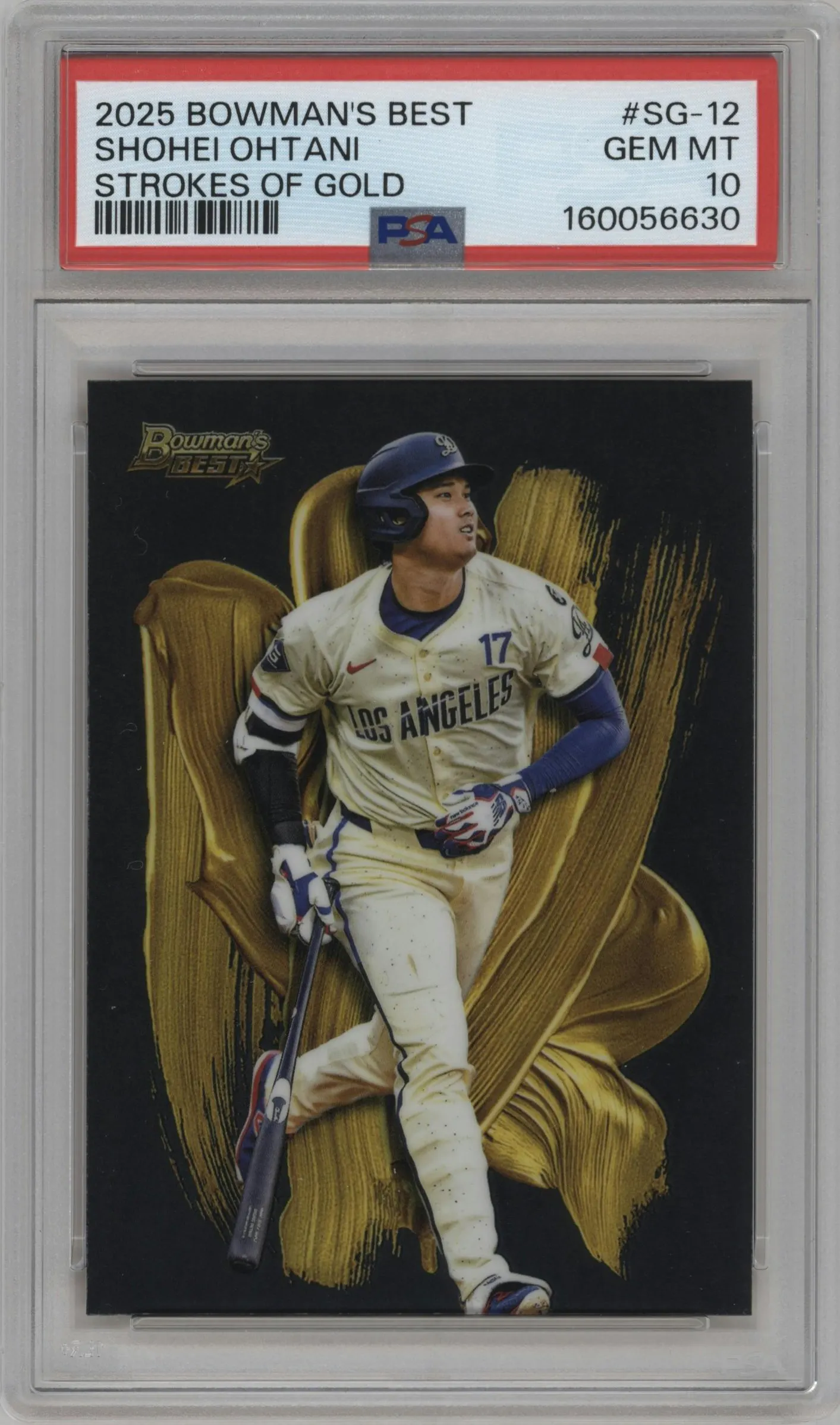 2025 Bowman's Best Strokes of Gold Shohei Ohtani #SG-12 PSA 10