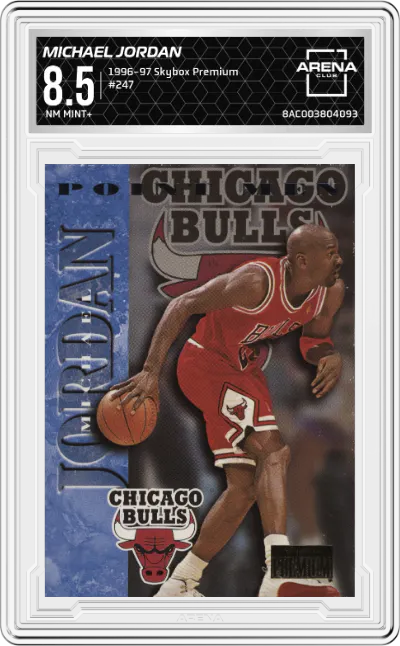 1996 Skybox Premium Michael Jordan #247 ARENA CLUB 8.5