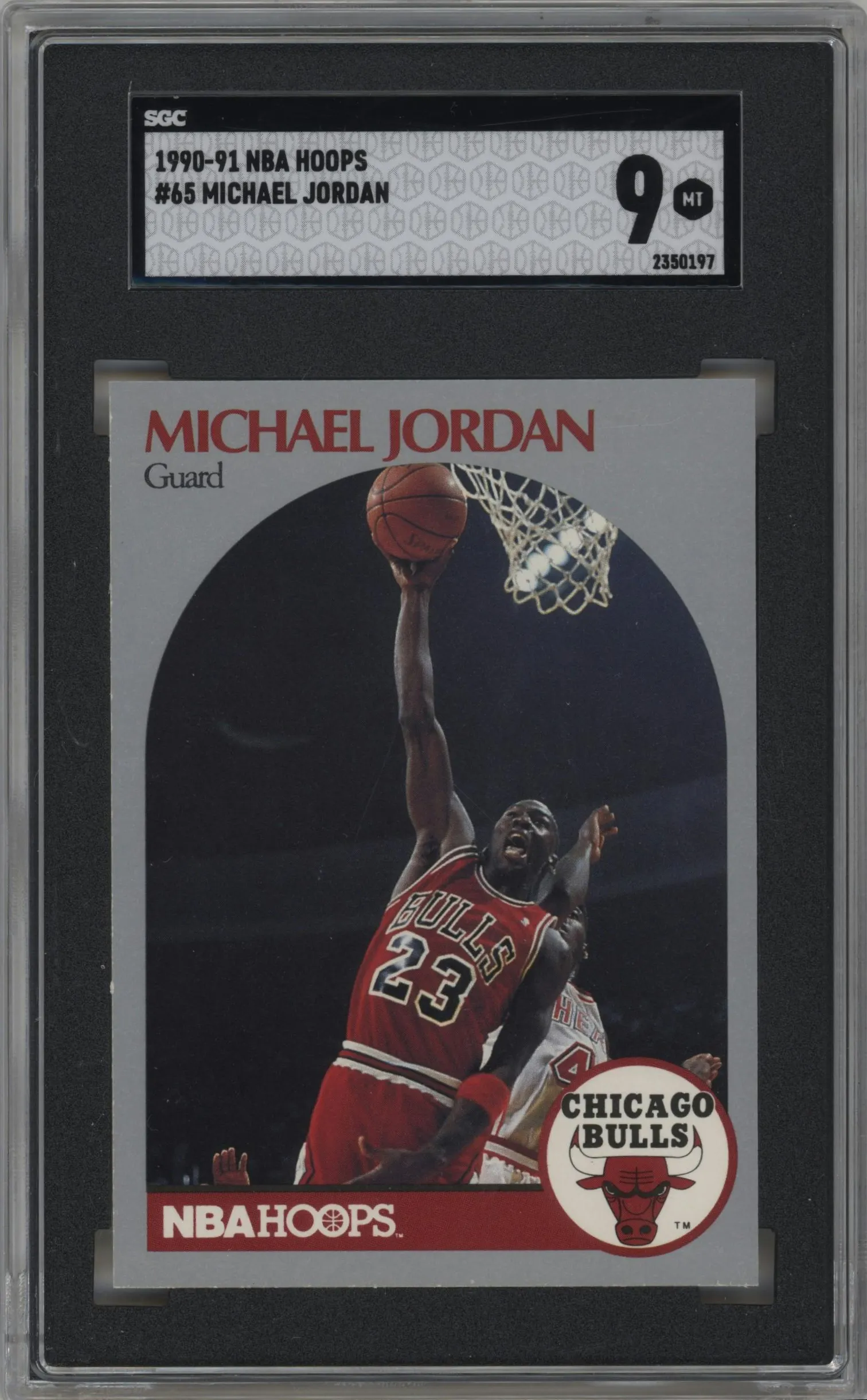 1990 NBA Hoops Michael Jordan #65 SGC 9