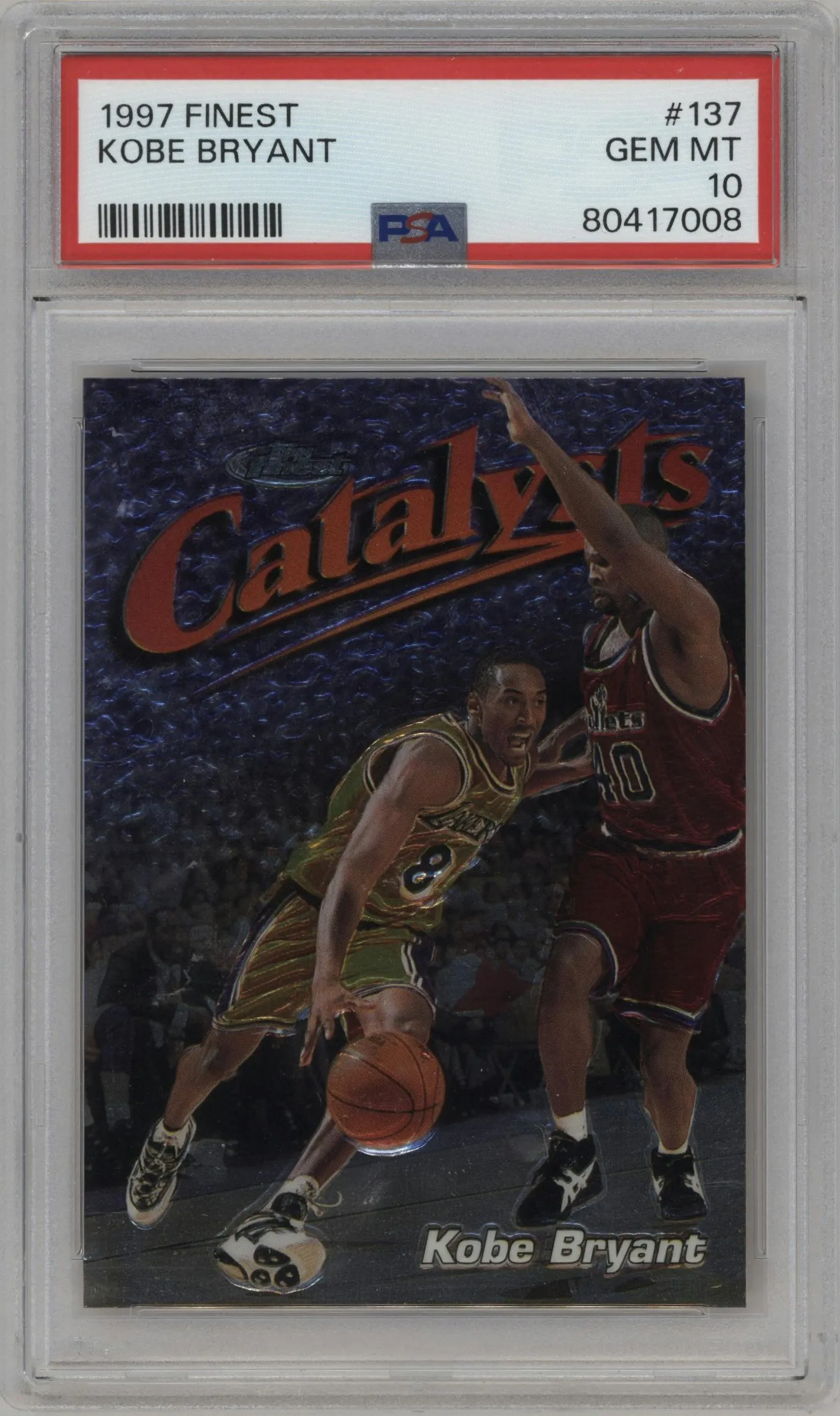 1997 Topps Finest Kobe Bryant #137 PSA 10