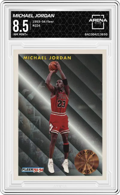 1993 Fleer Michael Jordan #224 ARENA CLUB 8.5