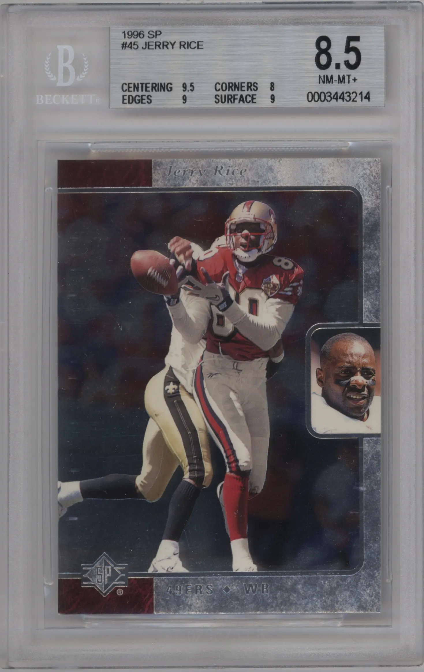 1996 Upper Deck SP Jerry Rice #45 BGS 8.5