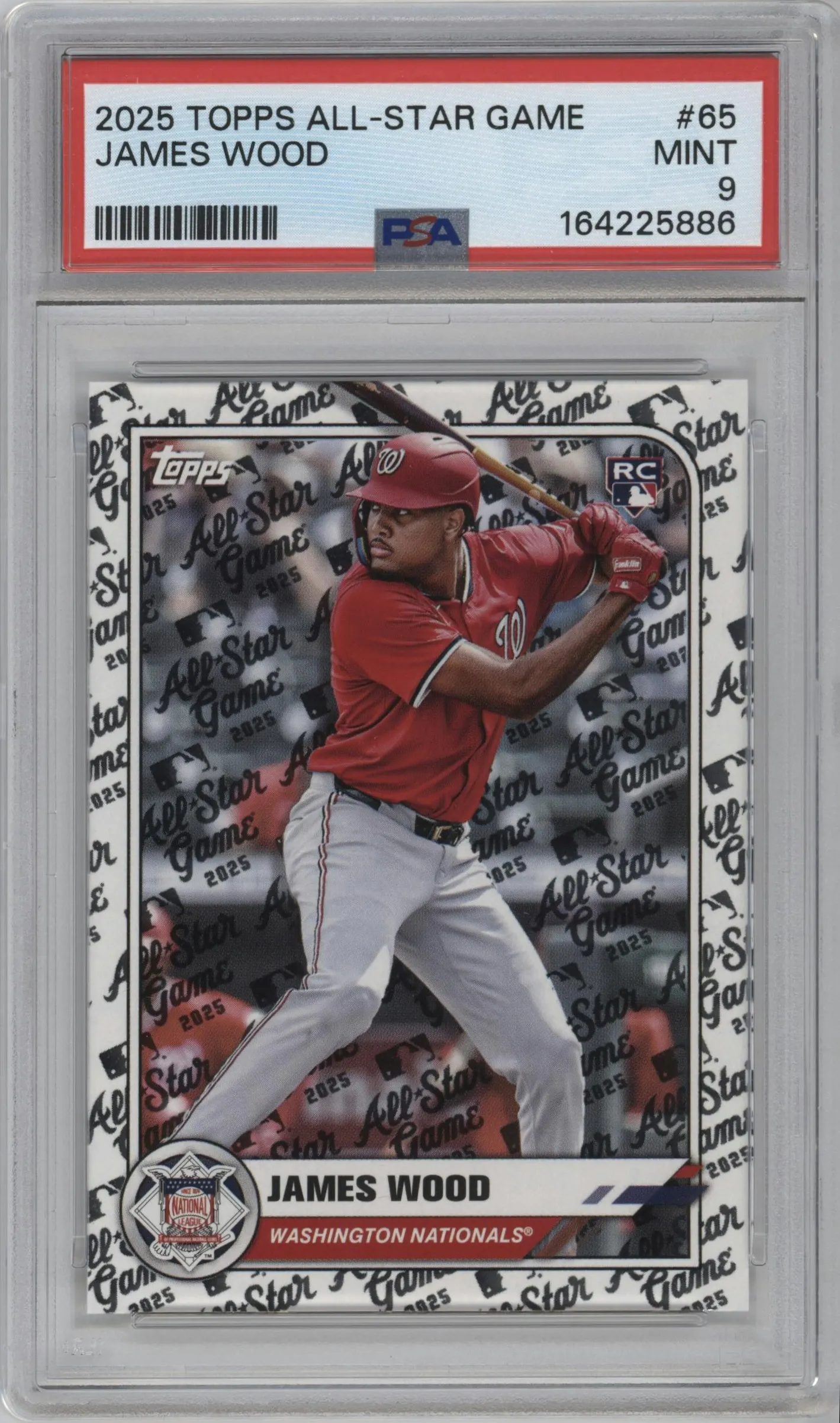 2025 Topps All Star Game James Wood #65 PSA 9