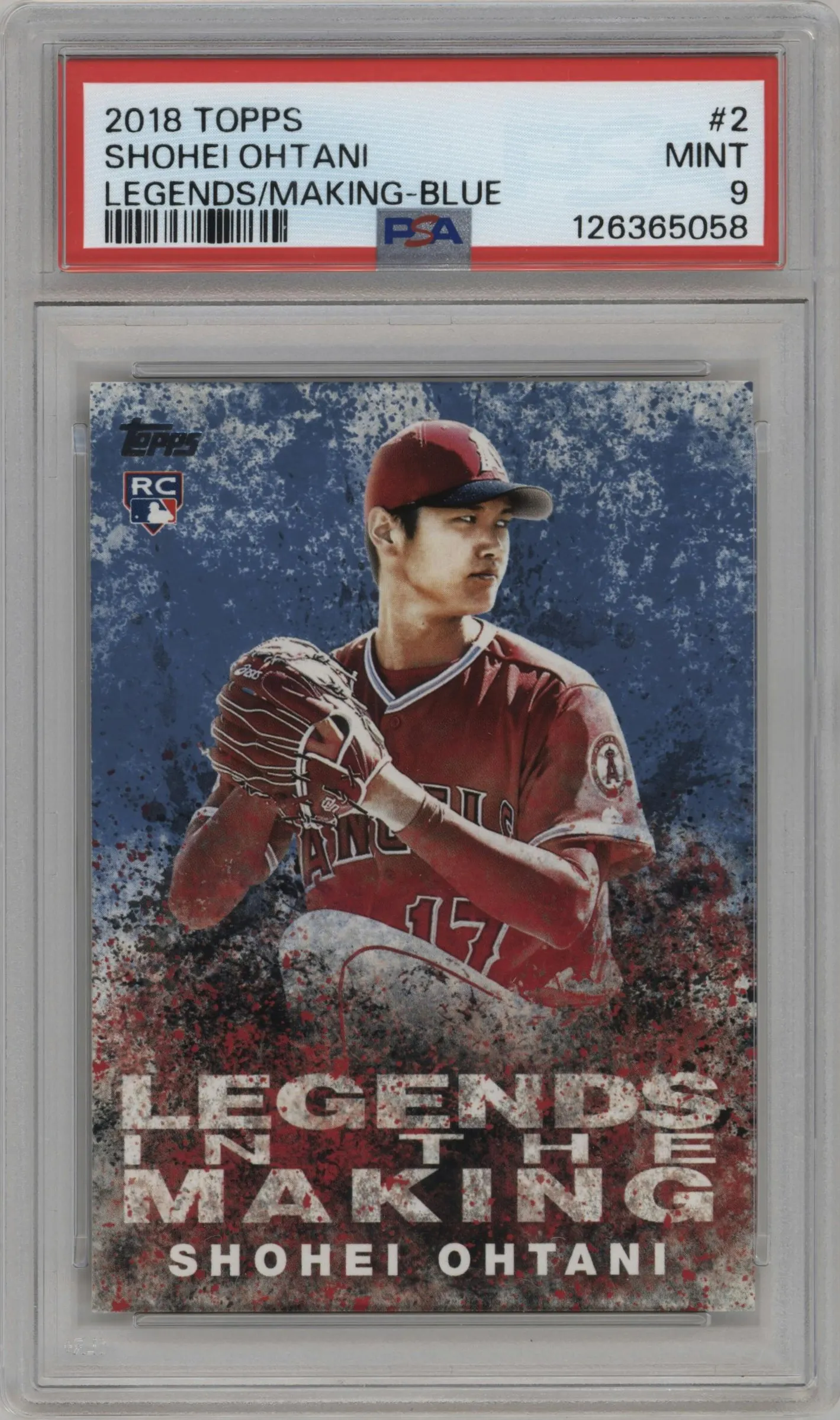 2018 Topps Series 2 Legends in the Making Shohei Ohtani Blue #LITM-2 PSA 9