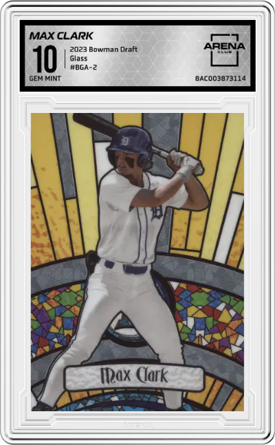2023 Bowman Draft Glass Max Clark #BGA-2 ARENA CLUB 10