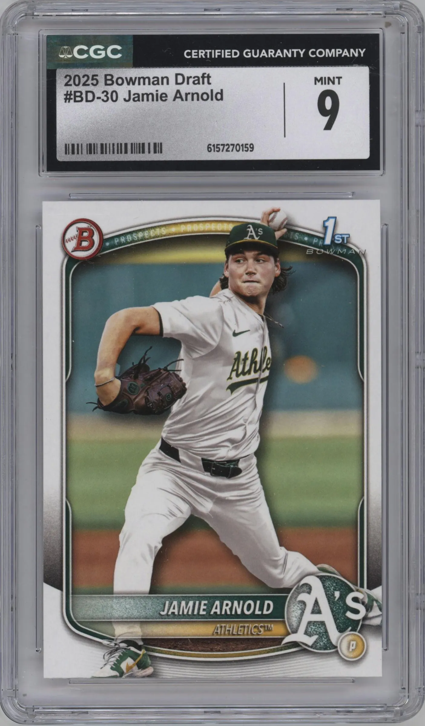 2025 Bowman Draft Jamie Arnold #BD-30 CGC 9