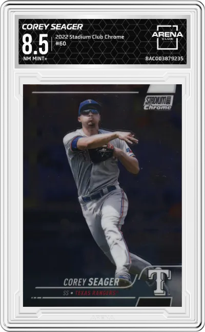 2022 Stadium Club Chrome Corey Seager ARENA CLUB 8.5
