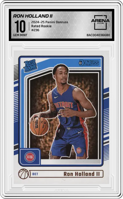 2024 Panini Donruss Rated Rookie Ron Holland II ARENA CLUB 10