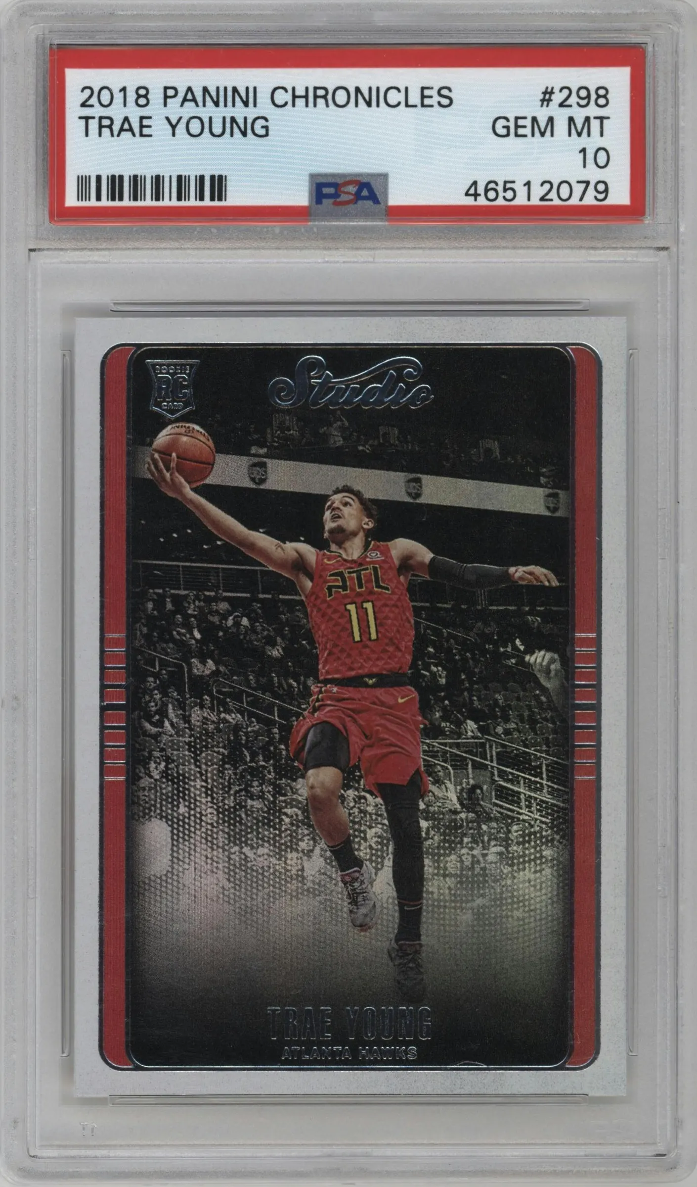 2018 Panini Chronicles Studio Trae Young #298 PSA 10