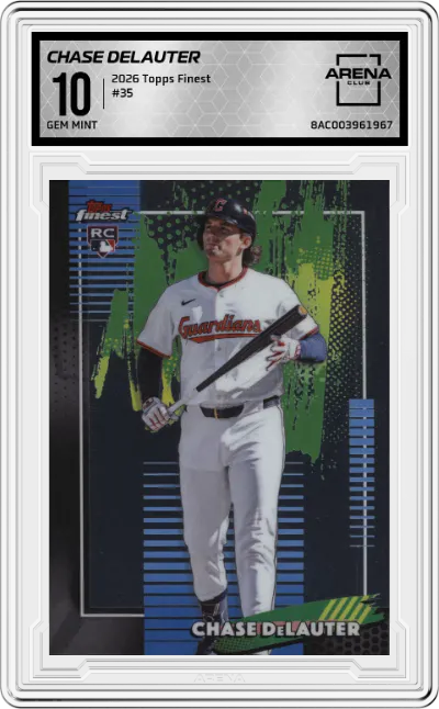 2026 Topps Finest Chase DeLauter #35 ARENA CLUB 10