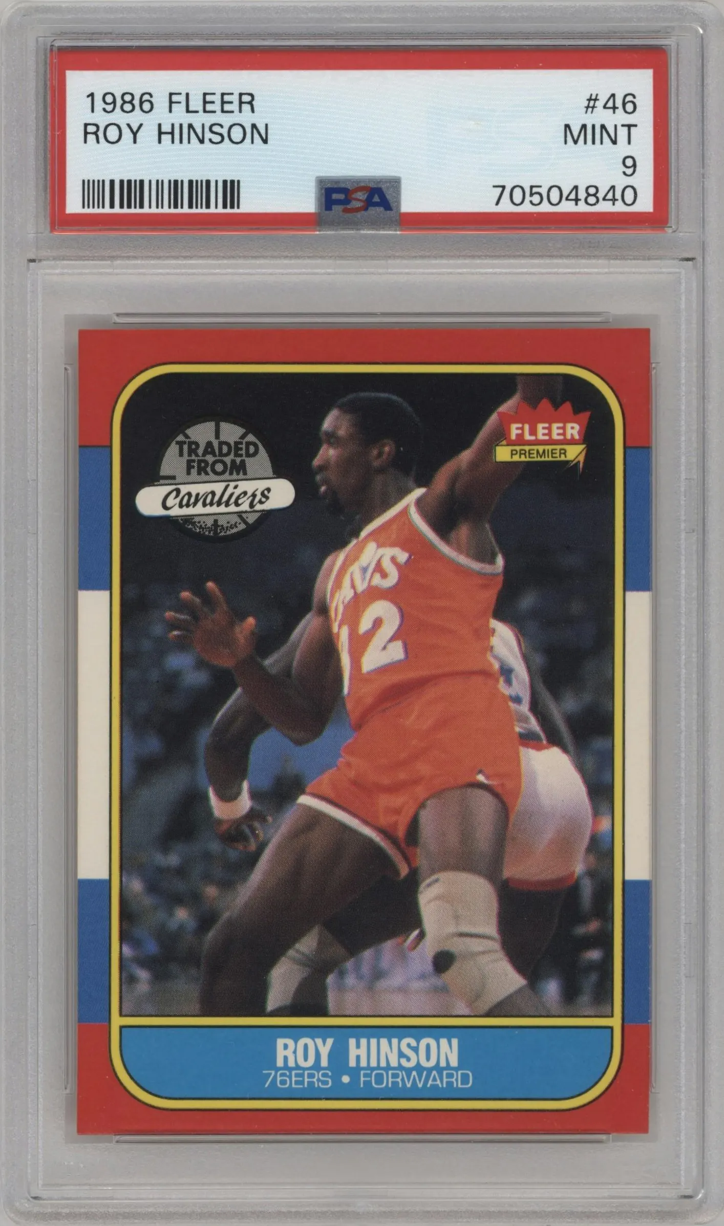 1986 Fleer Roy Hinson #46 PSA 9