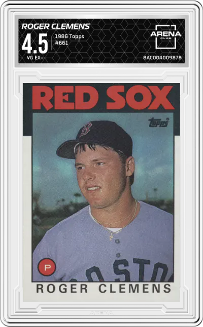 1986 Topps Roger Clemens #661 ARENA CLUB 4.5