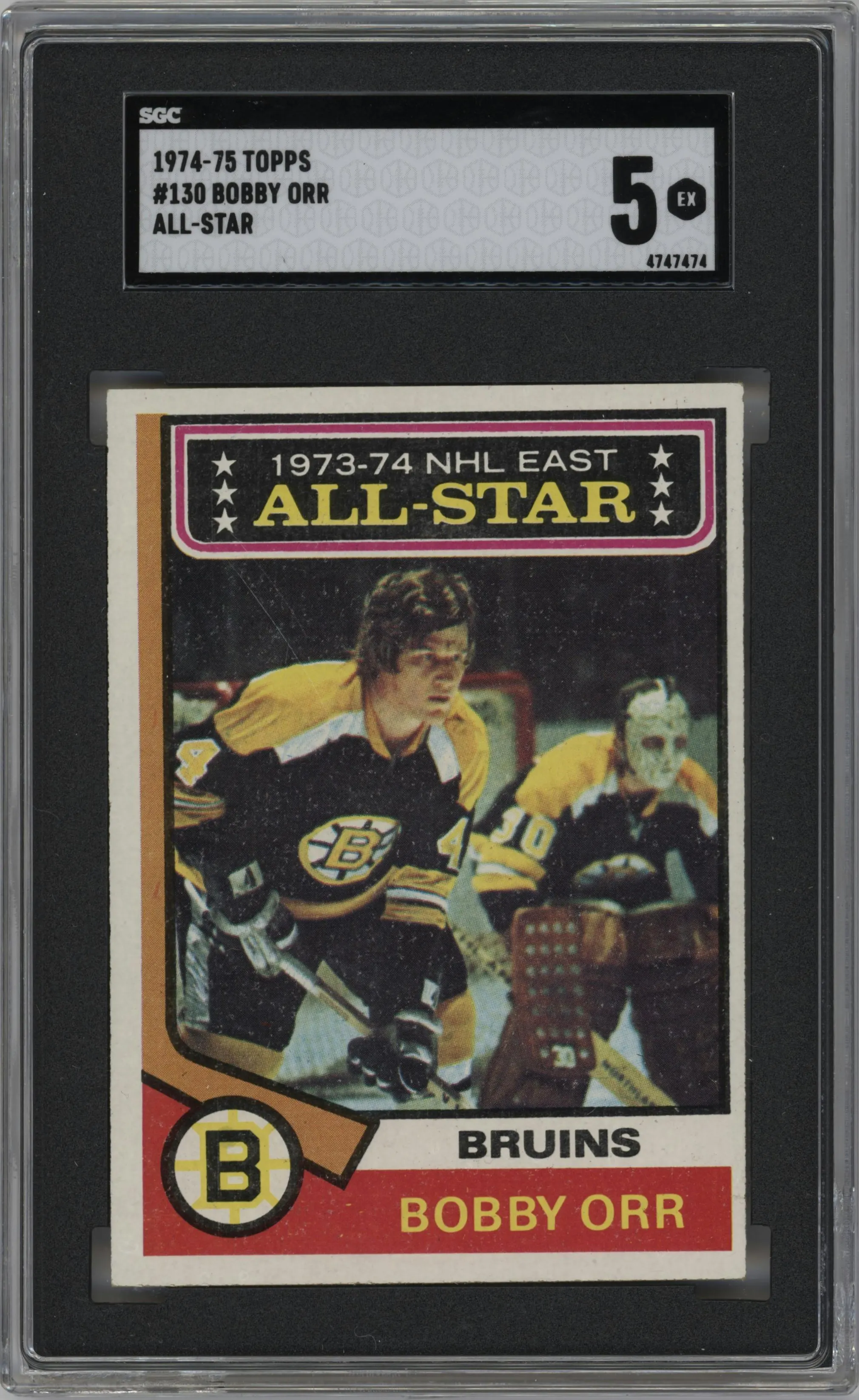 1974 Topps Bobby Orr #130 SGC 5