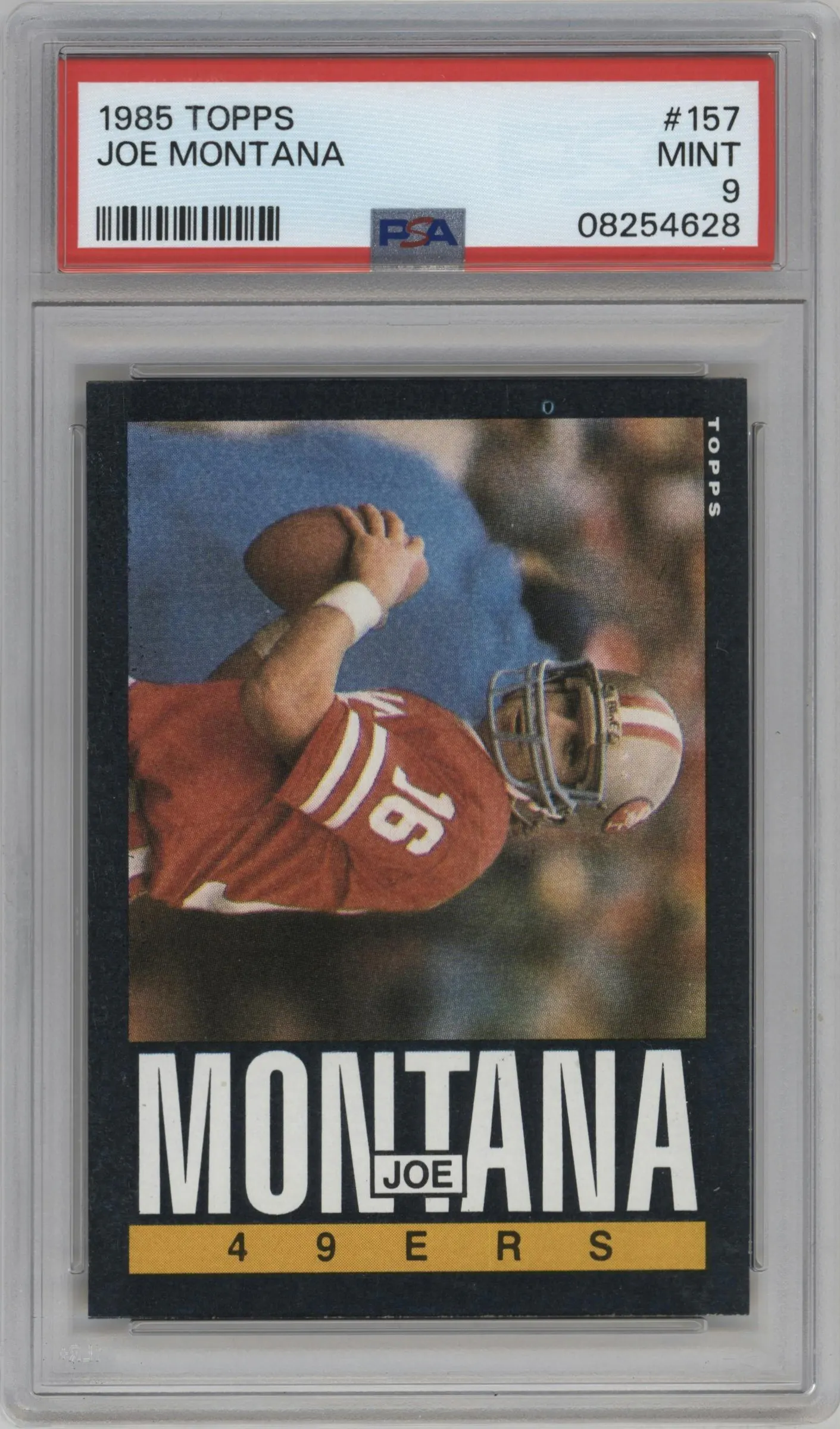 1985 Topps Joe Montana #157 PSA 9