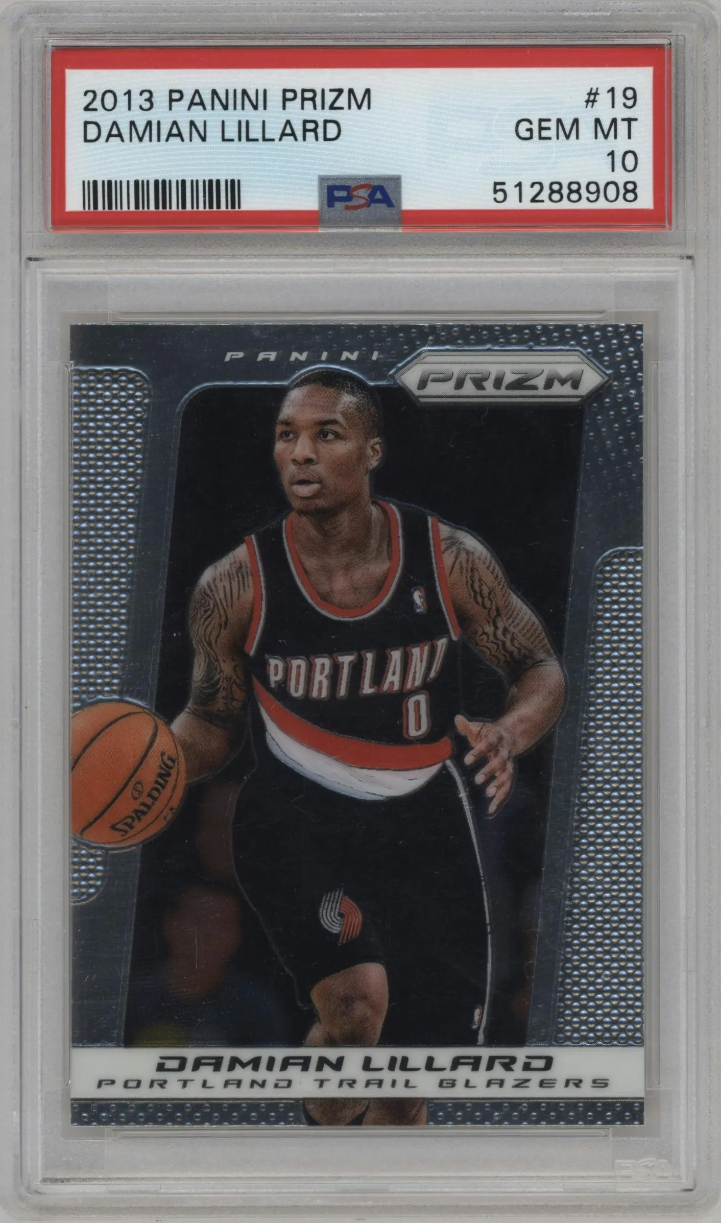 2013 Panini Prizm Damian Lillard PSA 10