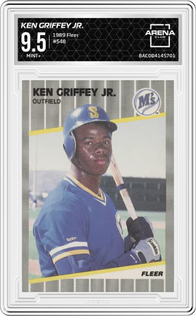 1989 Fleer Ken Griffey Jr. #548 ARENA CLUB 9.5