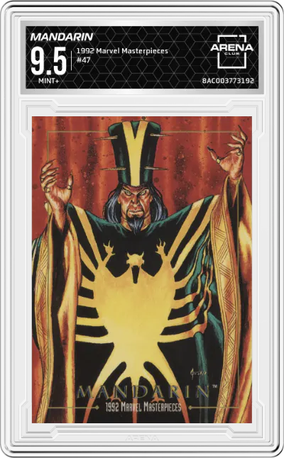 1992 SkyBox Marvel Masterpieces Mandarin #47 ARENA CLUB 9.5