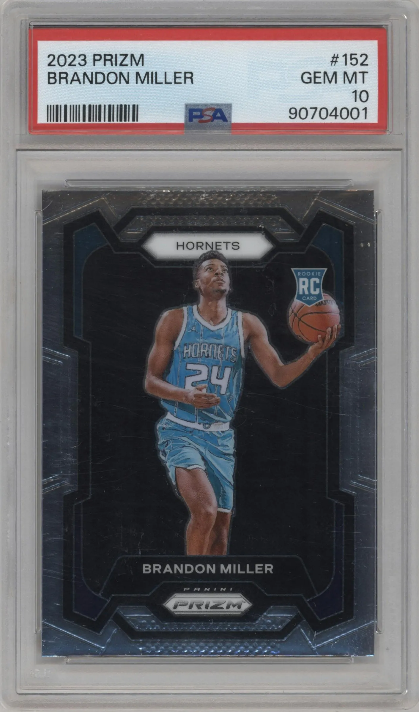 2023 Panini Prizm Brandon Miller #152 PSA 10