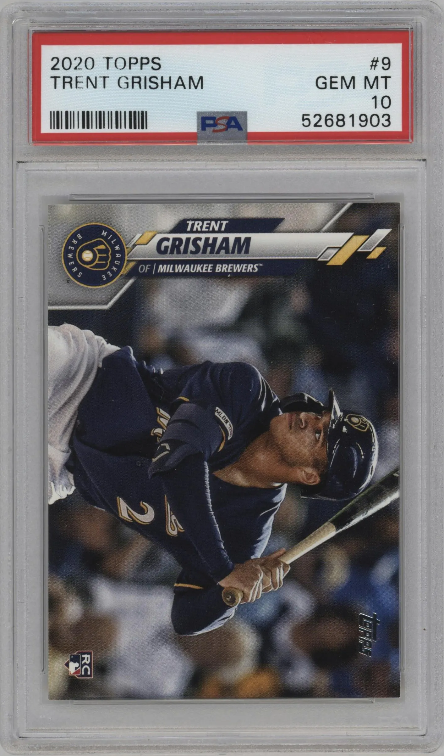 2020 Topps Series 1 Trent Grisham #9 PSA 10