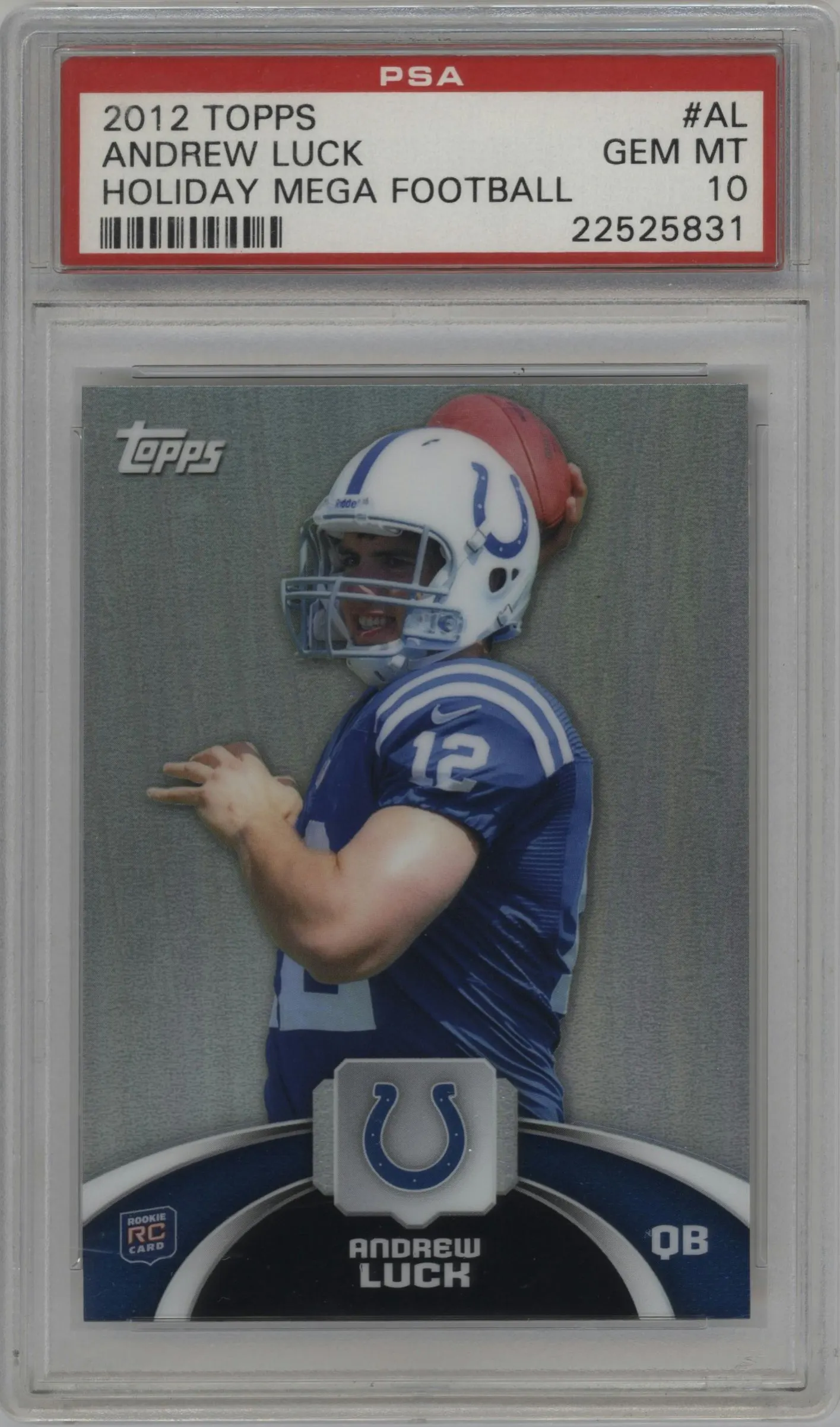 2012 Topps Holiday Mega Andrew Luck #TFHM-AL PSA 10