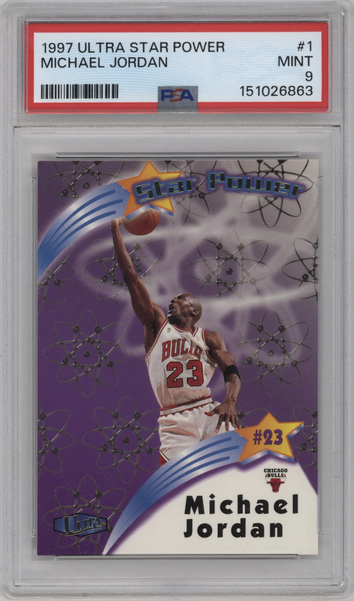 1997 Fleer Ultra Star Power Michael Jordan SP #1 SP PSA 9
