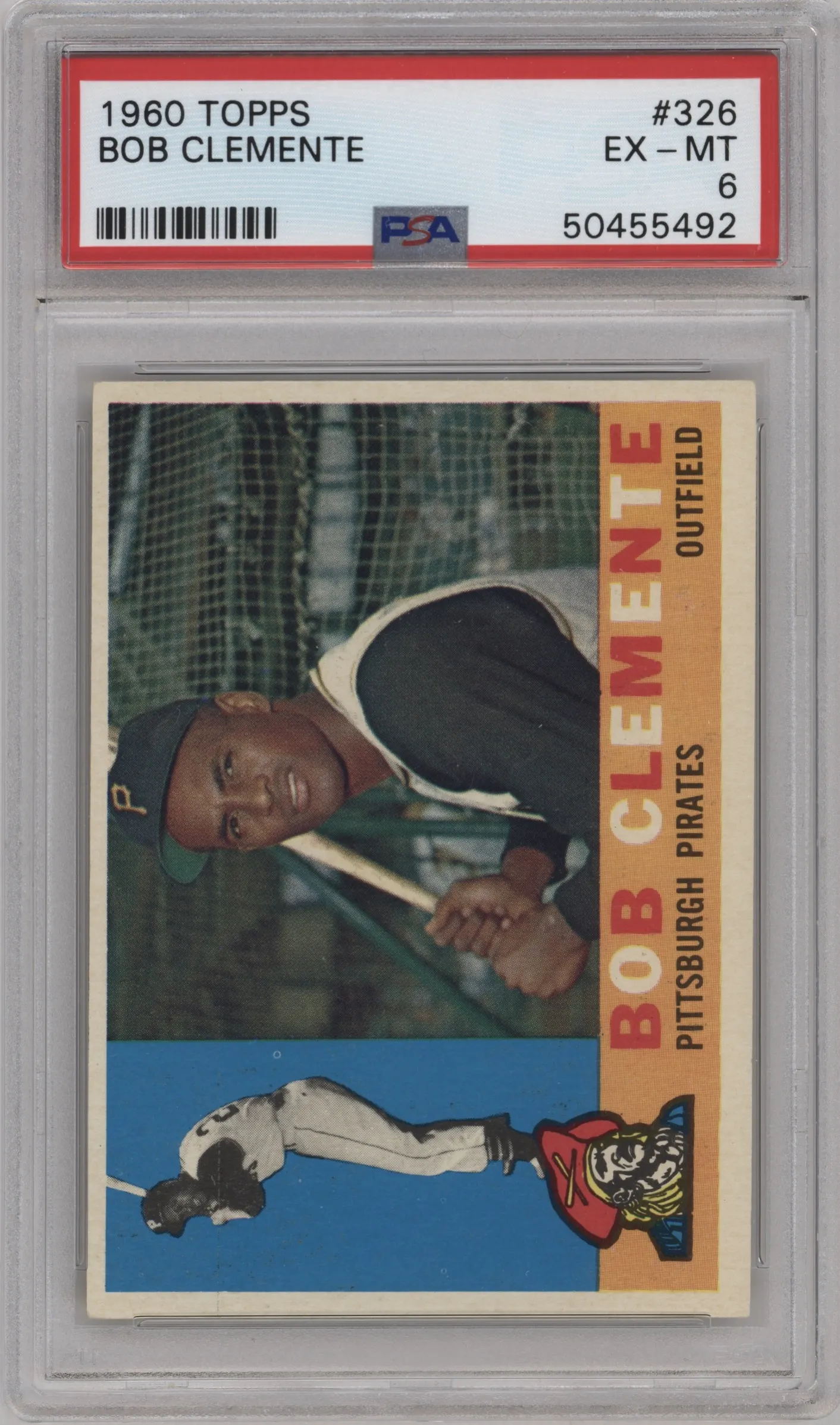1960 Topps Bob Clemente #326 PSA 6