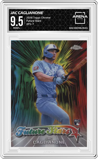 2026 Topps Chrome Future Stars Jac Caglianone #FS-7 ARENA CLUB 9.5