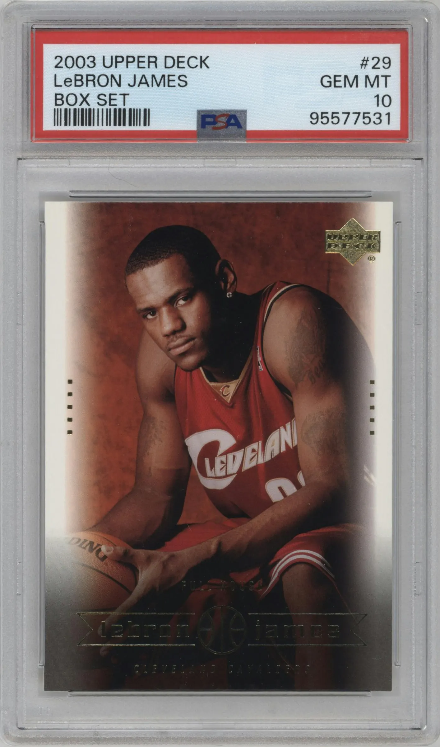 2003 Upper Deck LeBron James Box Set LeBron James #29 PSA 10