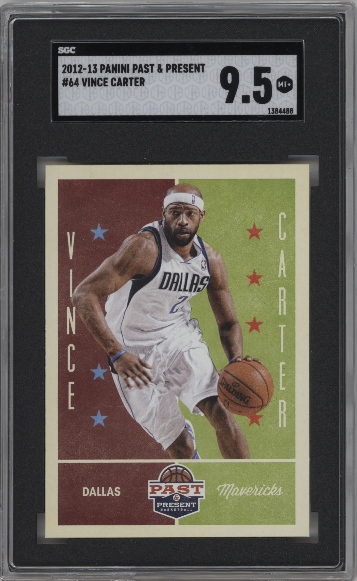2012 Panini Past & Present Vince Carter #64 SGC 9.5