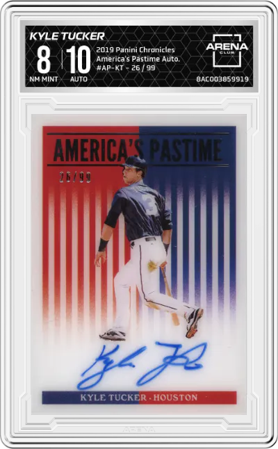 2019 Panini Chronicles America's Pastime Auto. Kyle Tucker #AP-KT ARENA CLUB 8