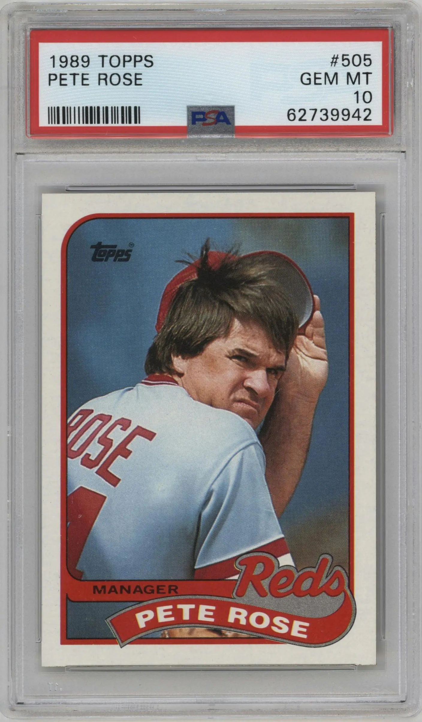 1989 Topps Pete Rose #505 PSA 10