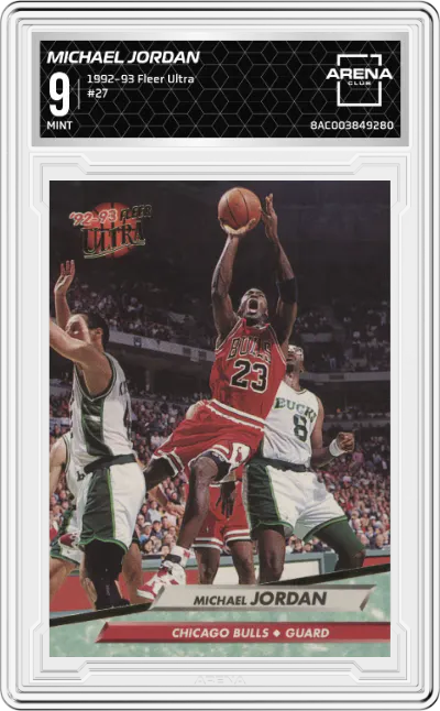 1992 Fleer Ultra Michael Jordan ARENA CLUB 9