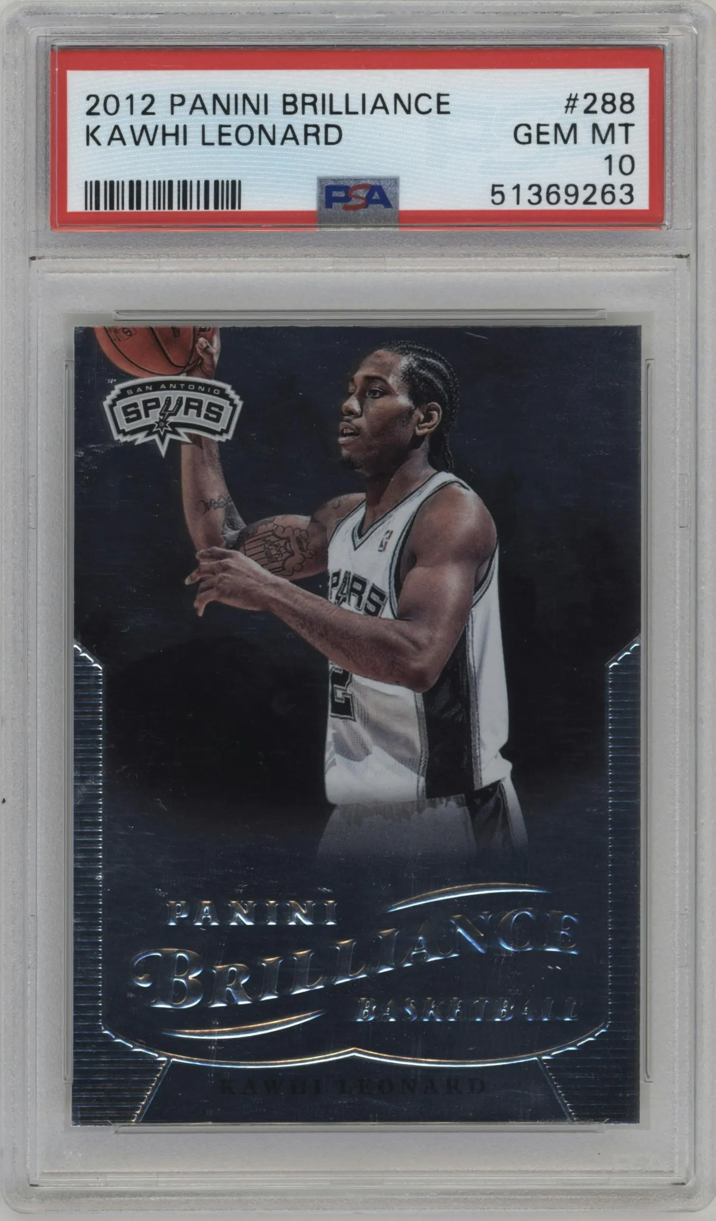 2012 Panini Brilliance Kawhi Leonard #288 PSA 10