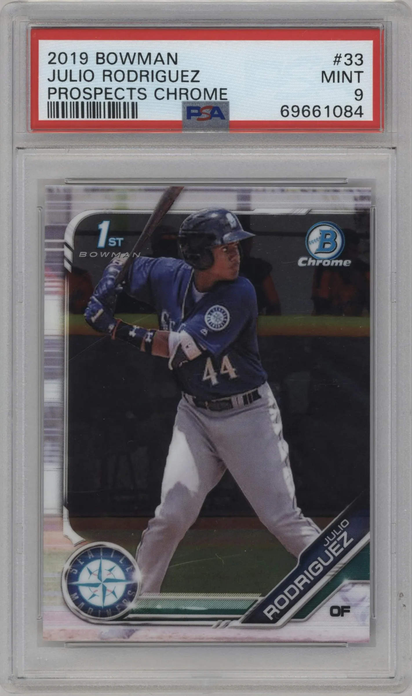2019 Bowman Chr.Pros. Julio Rodriguez #BCP-33 PSA 9