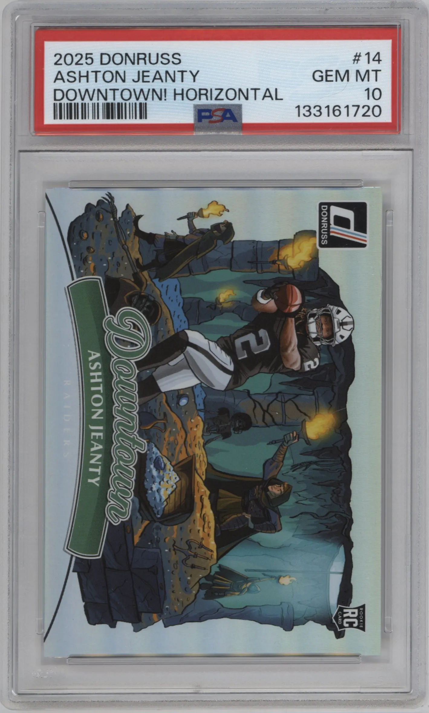 2025 Panini Donruss Downtown Horizontal Ashton Jeanty #14 PSA 10